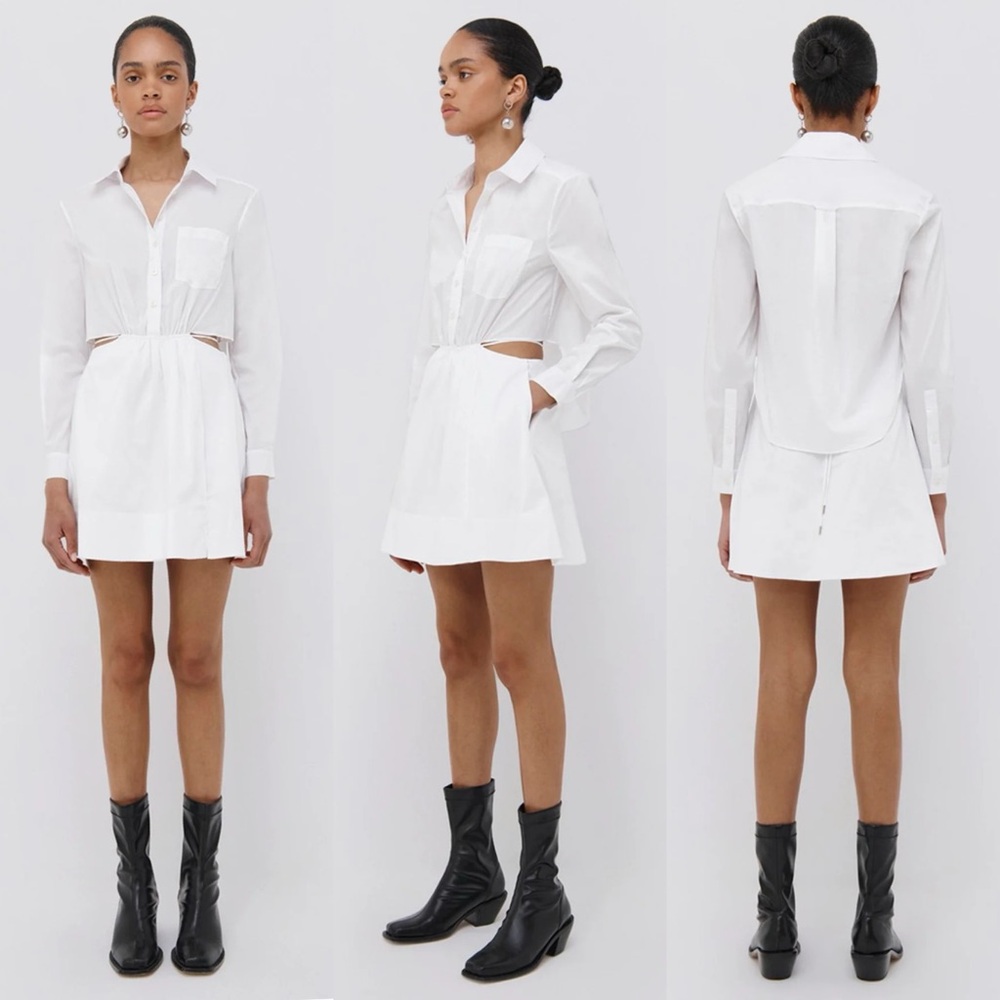 Jonathan Simkhai White Cutout Mini Dress - Picture 2 of 10